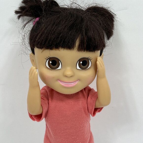 Vintage Monsters Inc Babblin Boo 11" Talking Doll Closed Mouth 2001 Tested Works - Picture 7 of 12